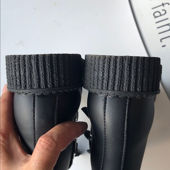 T.U.K Black Creeper Shoes with 3 buckle newer conditions unisex men’s 6/8womens - Picture 6 of 13